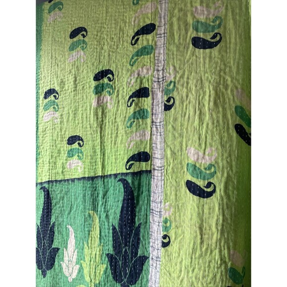 Handmade Quilt Colorful Blanket Wall Hanging 50x76” Hand Stitched - Picture 10 of 12